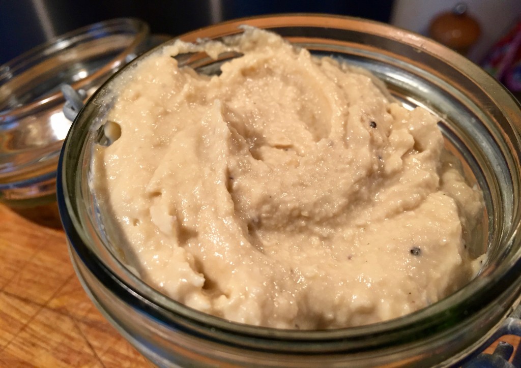 Homemade hummus